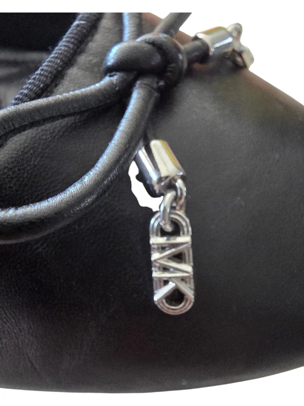 Michael Kors Black Quilted Insole Ballet Flats with Bow - Picture 9 of 10